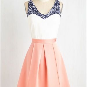 Summer Cocktail Dress with back cutout